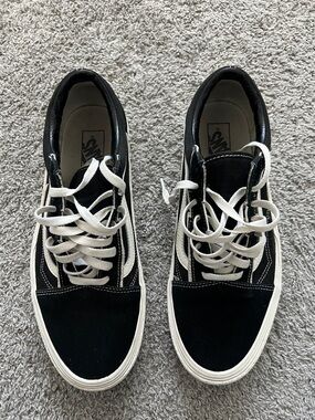 Vans Old Skool Bolt Black and Marshmallow Lace Up Sneakers Shoes - Size 12